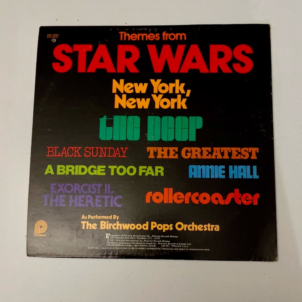 Themes from Star Wars Vinyl Album